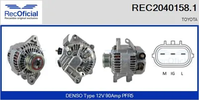 Alternador Toyota YARIS · Toyota YARIS VERSO