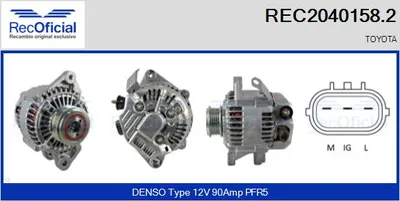 Alternador Toyota YARIS · Toyota YARIS VERSO
