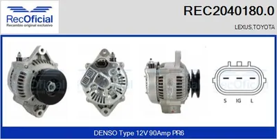 Alternador Toyota CAMRY · Toyota CAMRY Estate · Lexus ES