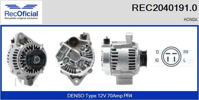 Alternador Honda CIVIC IV Hatchback · Honda CRX II · Honda CIVIC V Saloon
