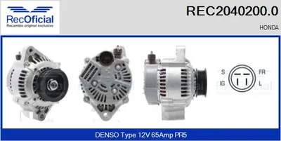 Alternador Honda ACCORD III · Honda PRELUDE III · Honda ACCORD III Aerodeck