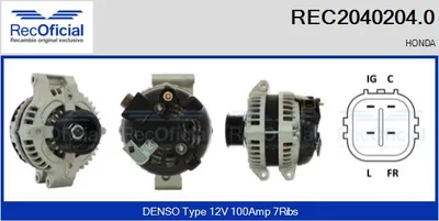 Alternador Honda ACCORD VII · Honda ACCORD VII Tourer · Honda CIVIC VIII Hatchback