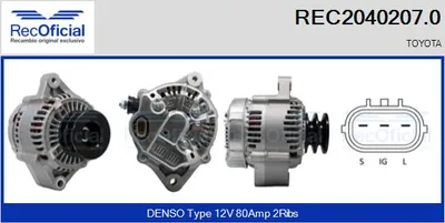 Alternador Toyota LAND CRUISER · Toyota 4 RUNNER II · Toyota LAND CRUISER 90