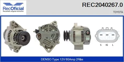Alternador Toyota LAND CRUISER · Toyota 4 RUNNER II