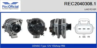 Alternador Land Rover DISCOVERY III