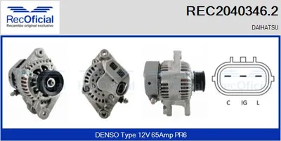Alternador Daihatsu SIRION