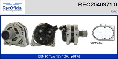 Alternador Ford FIESTA VI · Ford C-MAX II · Ford GRAND C-MAX