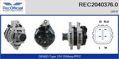 Alternador Lexus GS · Lexus IS II · Lexus IS C