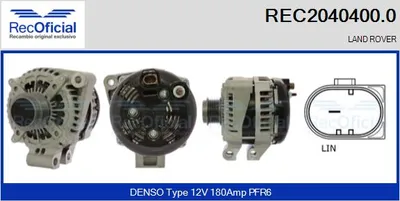 Alternador Land Rover DISCOVERY IV · Land Rover RANGE ROVER IV · Land Rover RANGE ROVER SPORT II