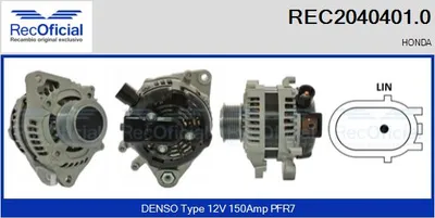Alternador Honda CIVIC IX · Honda CIVIC IX Tourer