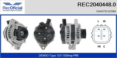 Alternador Daihatsu CHARADE III · Honda LEGEND IV