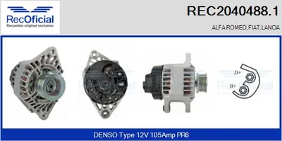 Alternador Lancia KAPPA · Lancia DELTA II · Alfa Romeo 145