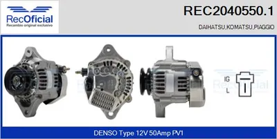 Alternador Daihatsu CUORE II · Daihatsu HIJET Van · Daihatsu HIJET Bus