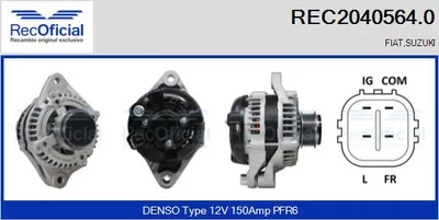 Alternador Fiat SEDICI · Suzuki SX4