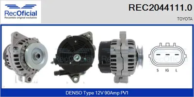 Alternador Toyota CARINA E VI Saloon · Toyota CARINA E VI · Toyota CARINA E VI Sportswagon
