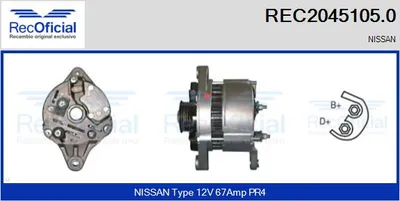 Alternador Nissan PRIMERA · Nissan PRIMERA Hatchback