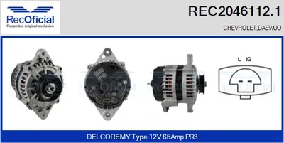 Alternador Chevrolet MATIZ · Chevrolet SPARK