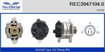 Alternador Suzuki VITARA · Suzuki VITARA Cabrio