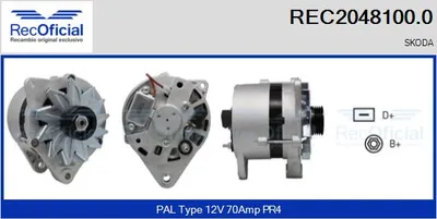 Alternador Skoda FAVORIT · Skoda FAVORIT Forman · Skoda FELICIA I