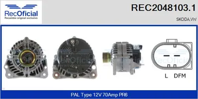 Alternador Skoda OCTAVIA I · Vw GOLF IV · Vw GOLF IV Variant
