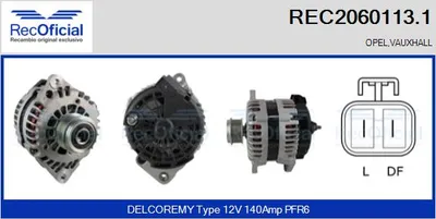 Alternador Opel MERIVA A MPV · Opel ASTRA H · Opel ASTRA H Estate