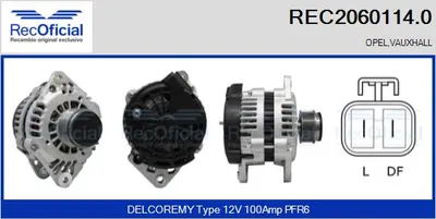 Alternador Opel MERIVA A MPV · Opel ASTRA H · Opel ASTRA H Estate