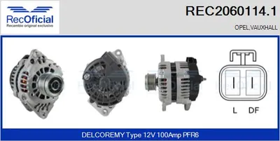 Alternador Opel MERIVA A MPV · Opel ASTRA H · Opel ASTRA H Estate