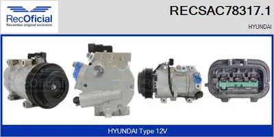 Compresor, aire acondicionado Hyundai KONA