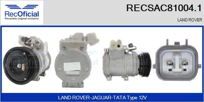 Compresor, aire acondicionado Land Rover RANGE ROVER II · Land Rover DISCOVERY II · Land Rover DEFENDER Cabrio