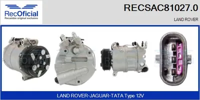 Compresor, aire acondicionado Land Rover DISCOVERY IV · Land Rover RANGE ROVER IV · Land Rover RANGE ROVER SPORT II