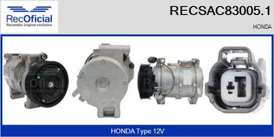 Compresor, aire acondicionado Honda FR-V