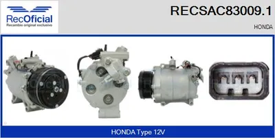 Compresor, aire acondicionado Honda CR-V III