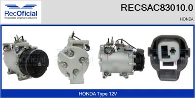 Compresor, aire acondicionado Honda CR-V II