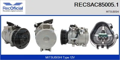Compresor, aire acondicionado Mitsubishi PAJERO III