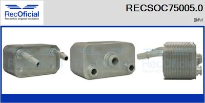Radiador de aceite, aceite motor Bmw X5
