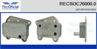 Radiador de aceite, aceite motor Mercedes-Benz SPRINTER 2-t Platform/Chassis · Mercedes-Benz E-CLASS · Mercedes-Benz VITO Bus