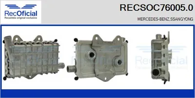 Radiador de aceite, aceite motor Mercedes-Benz SPRINTER 2-t Platform/Chassis · Mercedes-Benz VITO Bus · Mercedes-Benz SPRINTER 2-t Van