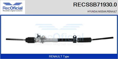 Engranaje de dirección Renault TRAFIC Bus · Renault TRAFIC Van · Renault TRAFIC Platform/Chassis
