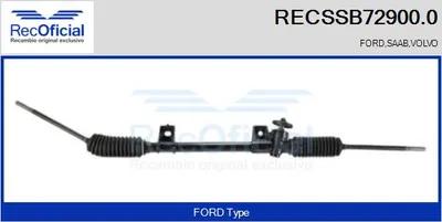 Engranaje de dirección Ford FIESTA III · Ford KA · Ford FIESTA Hatchback Van