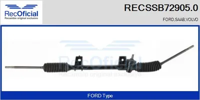 Engranaje de dirección Ford FIESTA III · Ford KA · Ford FIESTA Hatchback Van