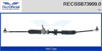 Engranaje de dirección Vw JETTA I · Vw SCIROCCO · Vw GOLF I Cabriolet