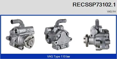 Bomba hidráulica, dirección Vw MULTIVAN T5 · Vw TRANSPORTER T5 Platform/Chassis (7JD, 7JE, 7JL, 7JY, 7JZ, 7F · Vw TRANSPORTER T5 Van