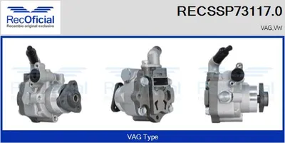 Bomba hidráulica, dirección Vw MULTIVAN T5 · Vw TRANSPORTER T5 Platform/Chassis (7JD, 7JE, 7JL, 7JY, 7JZ, 7F · Vw TRANSPORTER T5 Van