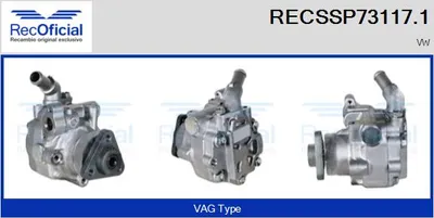 Bomba hidráulica, dirección Vw MULTIVAN T5 · Vw TRANSPORTER T5 Platform/Chassis (7JD, 7JE, 7JL, 7JY, 7JZ, 7F · Vw TRANSPORTER T5 Van
