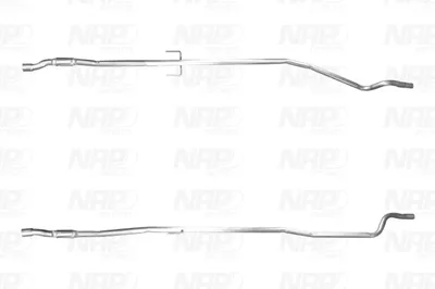 Tubo de escape NAP carPARTS CAC10687