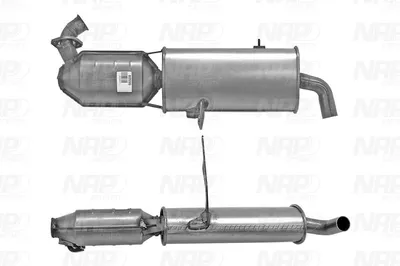 Catalizador NAP carPARTS CAD10529