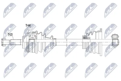 Árbol de transmisión Nissan KUBISTAR Van · Renault KANGOO · Renault CLIO II