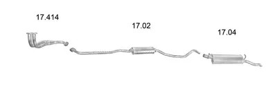 Sistema de gases de escape Opel ASCONA C Hatchback