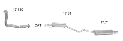 Sistema de gases de escape Opel ASTRA F Hatchback