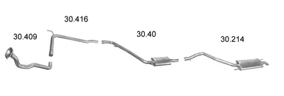 Sistema de gases de escape Vw TRANSPORTER T4 Bus · Vw TRANSPORTER T4 Van